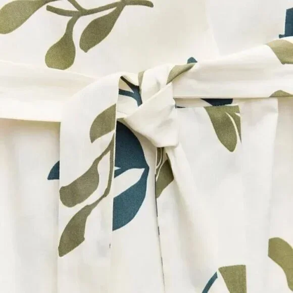 ZARA PRINTED POPLIN DRESS ZW COLLECTION - Picture 6 of 6